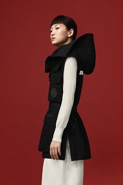 Chamarras Canada Goose Mujer Mexico - Chaka Chalecos Negros IH1390825